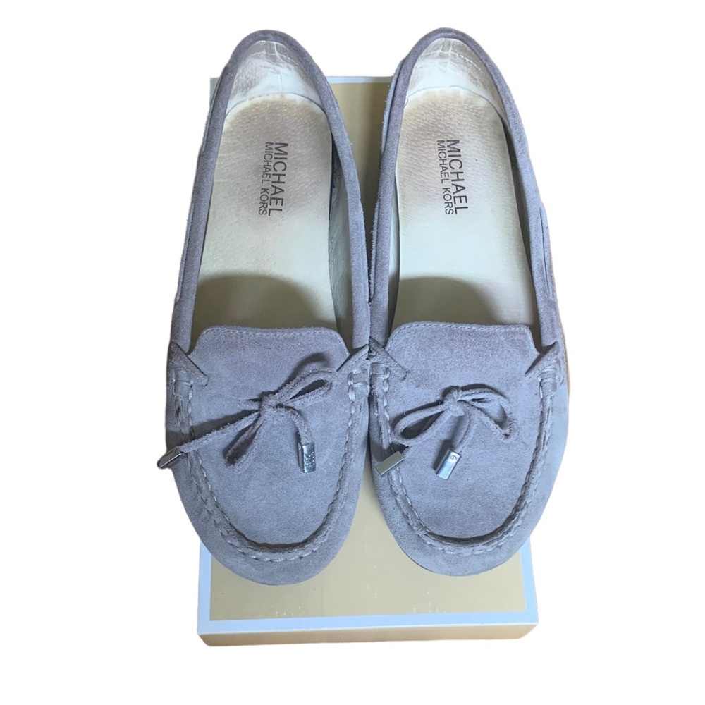 Michael Kors Grey Suede Moccasins